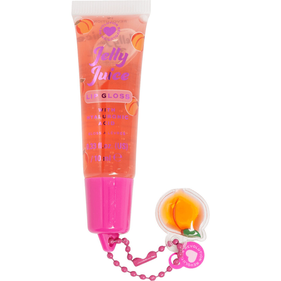 I Heart Revolution Jelly Juice Lip Tubes - Brillo de labios melocotón 10 ml