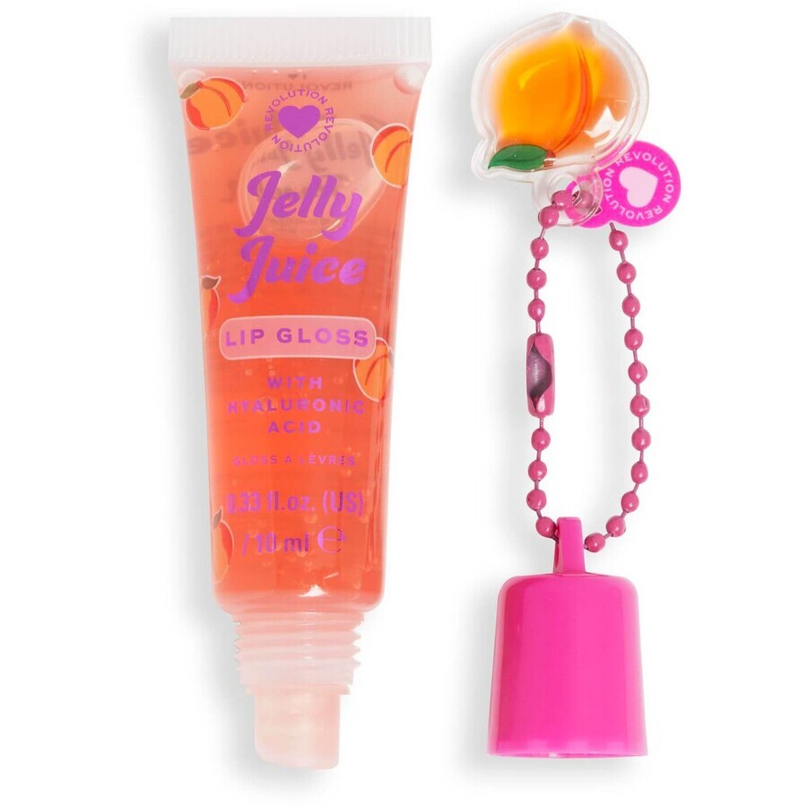 I Heart Revolution Jelly Juice Lip Tubes - Brillo de labios melocotón 10 ml