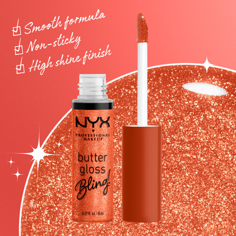 NYX Professional Makeup Brillo de labios Butter Butter Lip Gloss bling 06 Shimmer Down