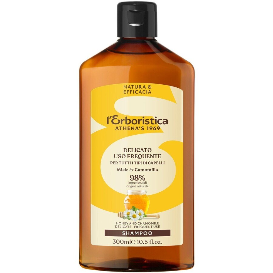 Shampooing Herboristica au miel, à la camomille et à l'aloe vera biologique pour les lavages fréquents 300 ml