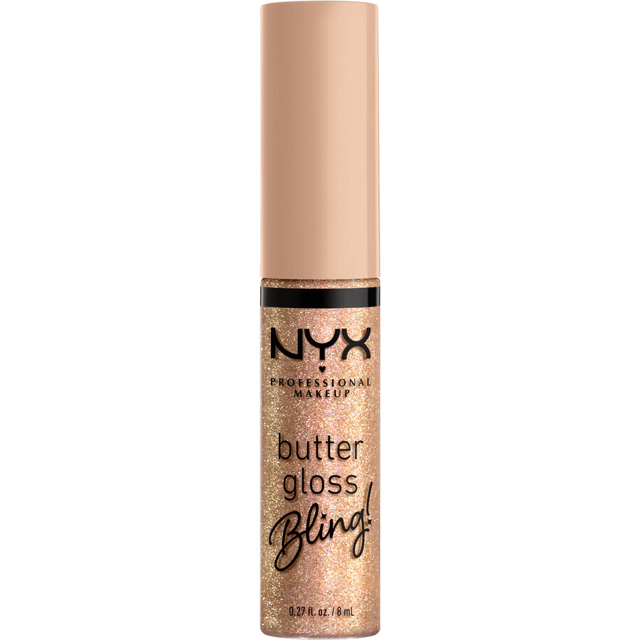 NYX Professional Makeup Butter Gloss luciu de buze bling 01 Bring the Bling