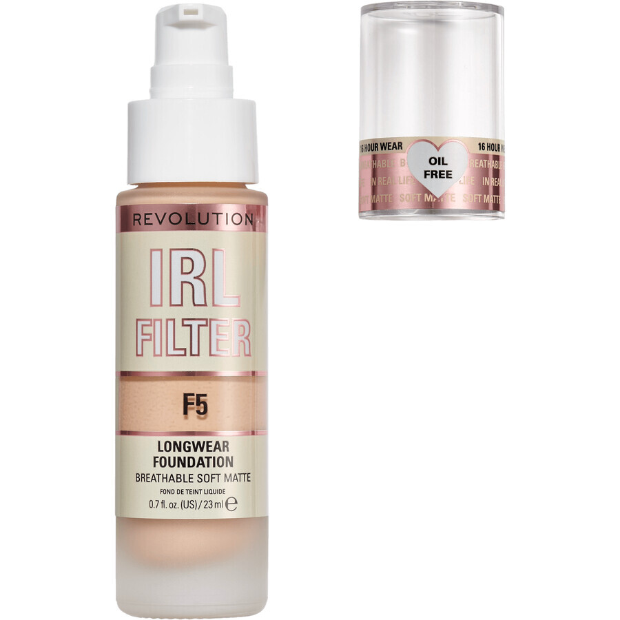 Revolution IRL Filtro Base de Maquillaje Longwear F5, maquillaje 23 ml