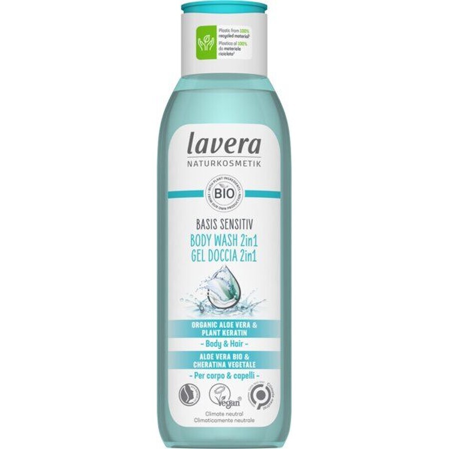 Lavera Basis Sensitiv gel de duș pentru corp și păr 2în1 250 ml