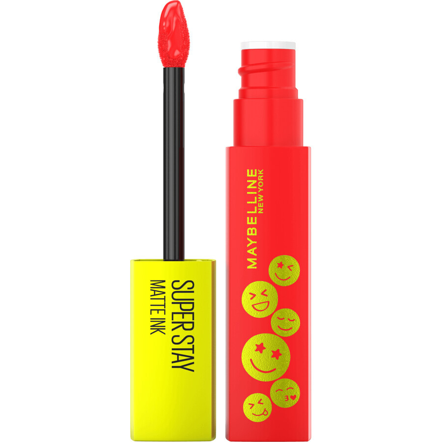 Barra de labios líquida Maybelline New York Superstay Matte Ink Moodmakers 445 Energizer, 5 ml