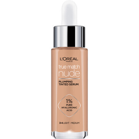 L'Oréal Paris True Match Nude Suero de Maquillaje 3-4 Light Medium 30 ml