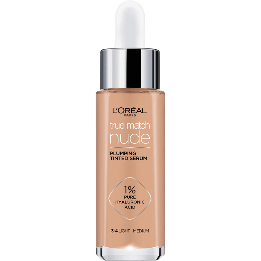 L'Oréal Paris True Match Nude Suero de Maquillaje 3-4 Light Medium 30 ml