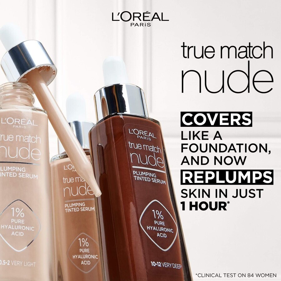 L'Oréal Paris True Match Nude Suero de Maquillaje 3-4 Light Medium 30 ml