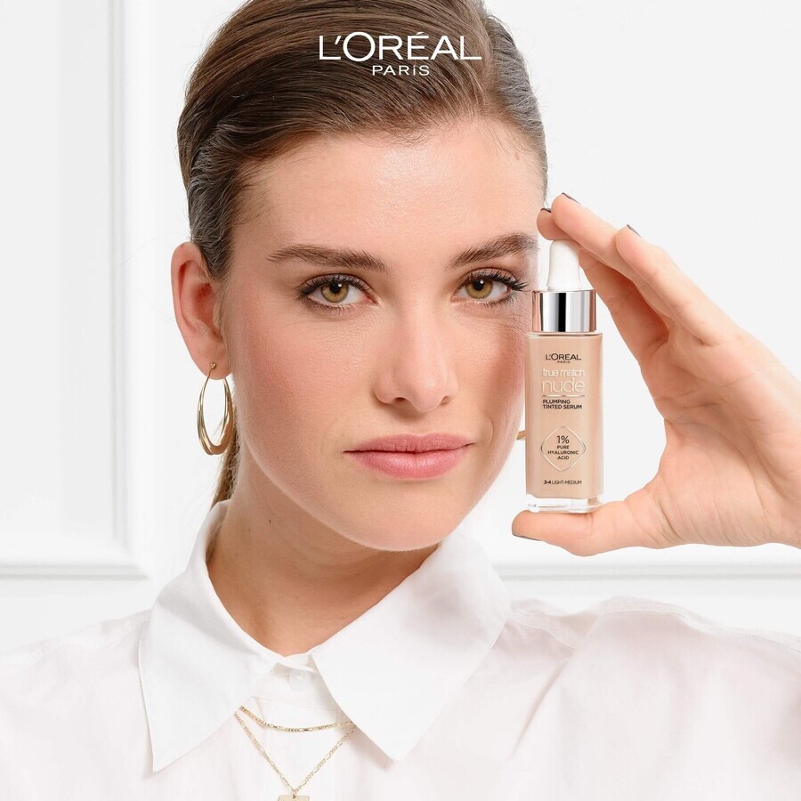 L'Oréal Paris True Match Nude Suero de Maquillaje 3-4 Light Medium 30 ml