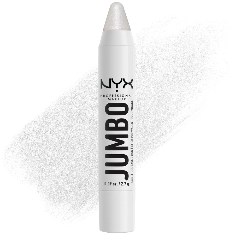 NYX Professional Makeup Jumbo Highlighter Stick 02 Iluminador líquido helado de vainilla, 2,7 g