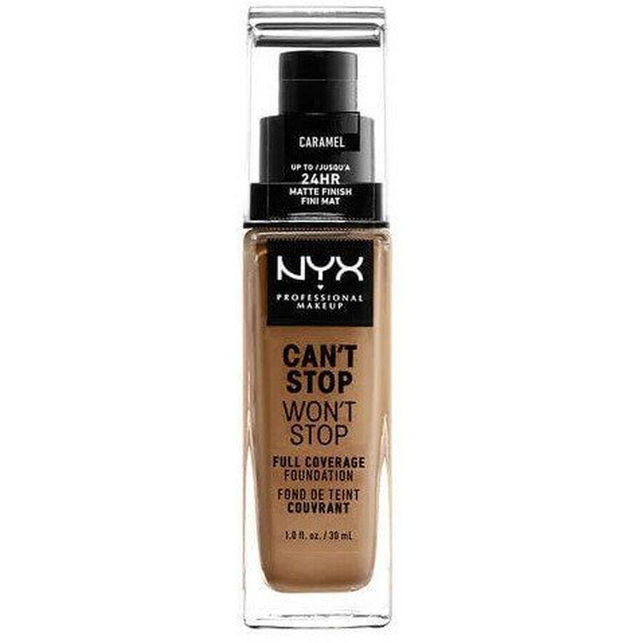 NYX Professional Makeup NYX Professional Makeup Can't Stop Won't Stop 24 Stunden Foundation mit hoher Deckkraft - 15 Caramel 30 ml