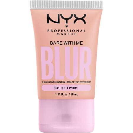 NYX Professionele Make-up Bare With Me Blur Make-Up - 3 Licht Ivoor 30ml