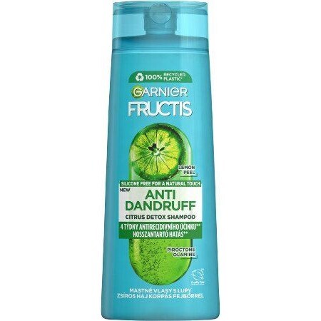 Garnier Fructis Antiroos Citrus Shampoo voor vet haar met roos, 250 ml