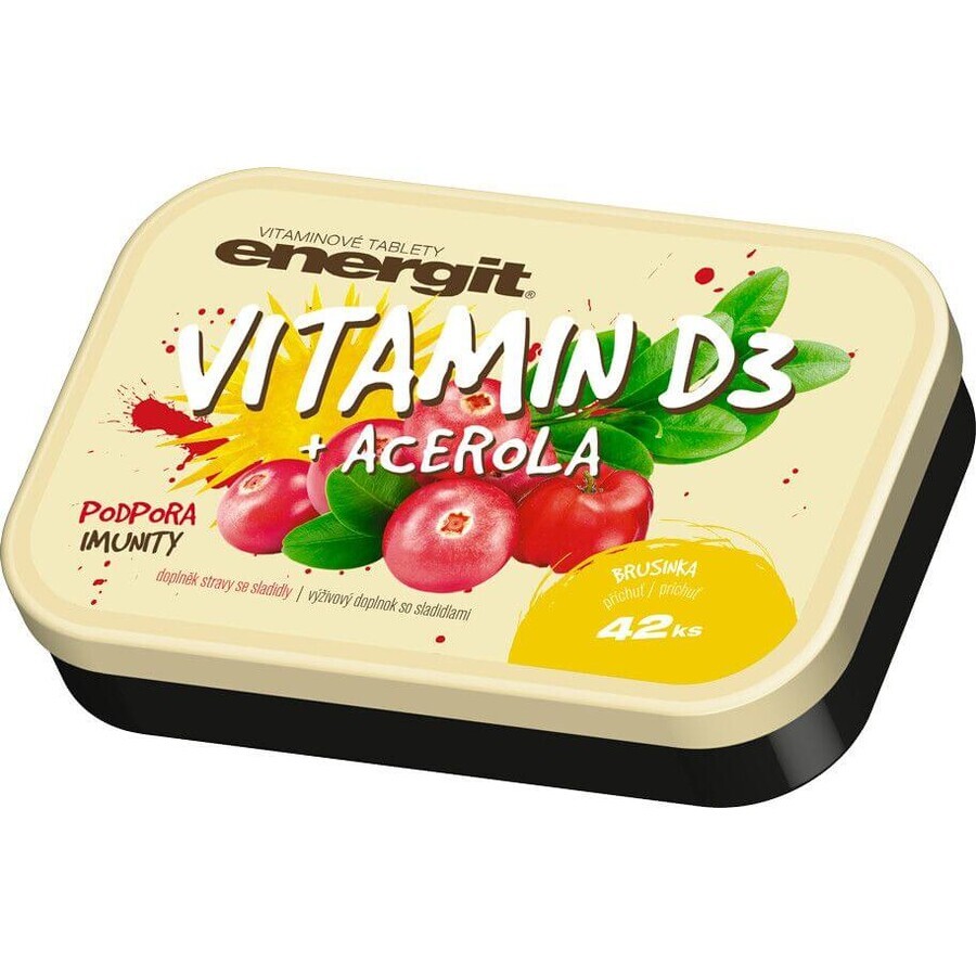 Energit vitamine D3 + acérola 42 comprimés