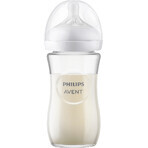 Biberon en verre Philips Avent Natural Response 240 ml, 1m+.