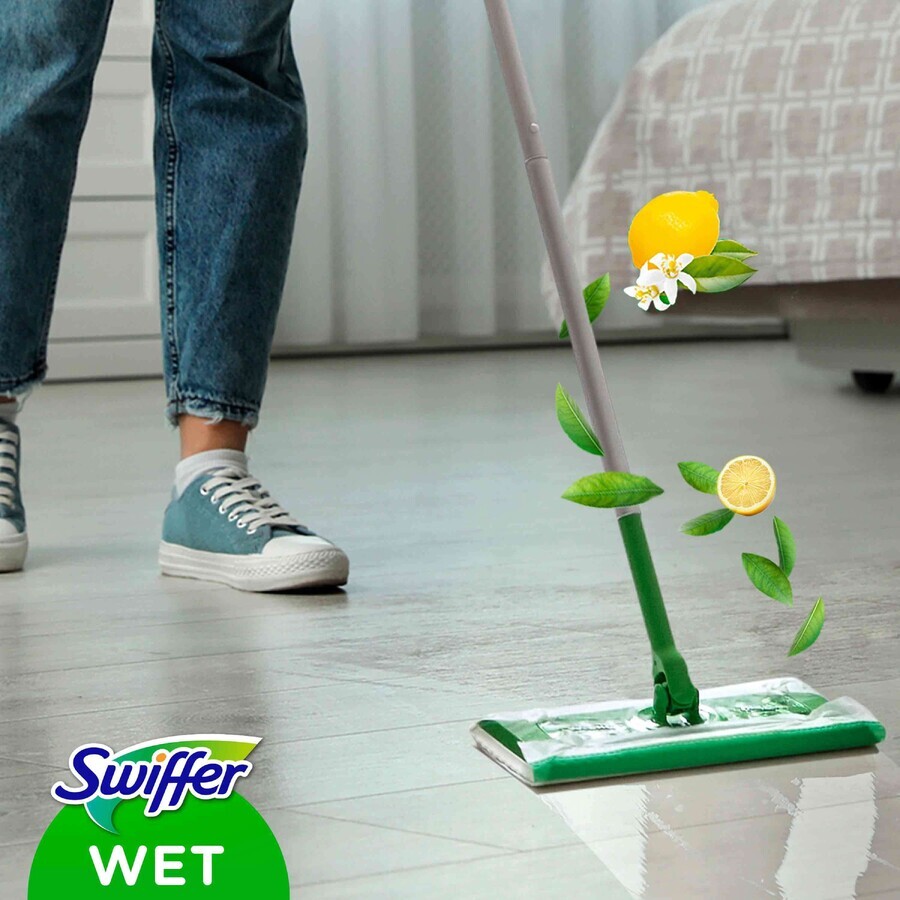 Swiffer Lingettes humides pour le nettoyage des sols à saveur d'agrumes 40 pcs