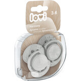 LOVI Silicone dynamische fopspeen 3-6m meisje/jongen 2 stuks