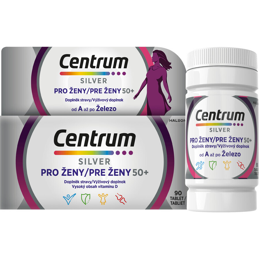 Centrum multivitamine pentru femei 50+, 90 comprimate