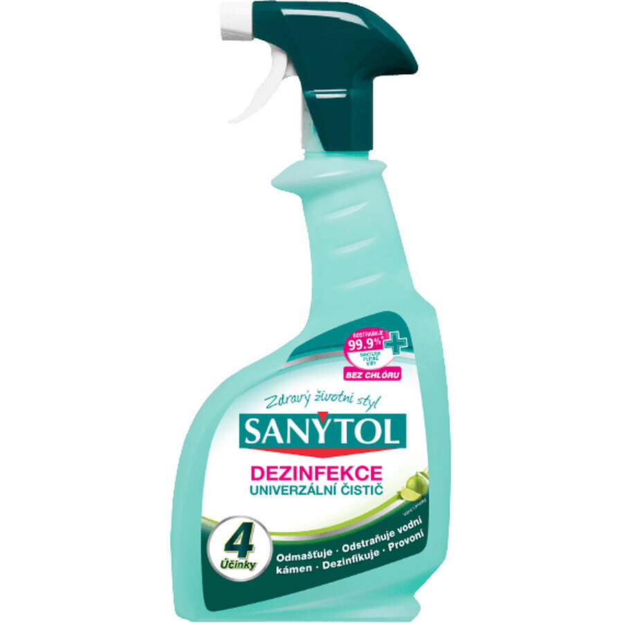 Sanytol Universal disinfectant detergent - spray 4 effects lime 500 ml