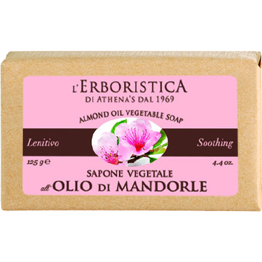 Jabón sólido Erboristica con aceite de almendras y glicerina 125 g