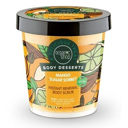 Natura Siberica Organic Shop - Mango Sugar Sorbet - Body Scrub 450 ml