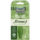 Wilkinson Sword Xtreme3 ECO aparat de ras verde de unică folosință 4 buc