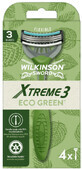 Wilkinson Sword Xtreme3 ECO rasoir vert jetable 4 pi&#232;ces