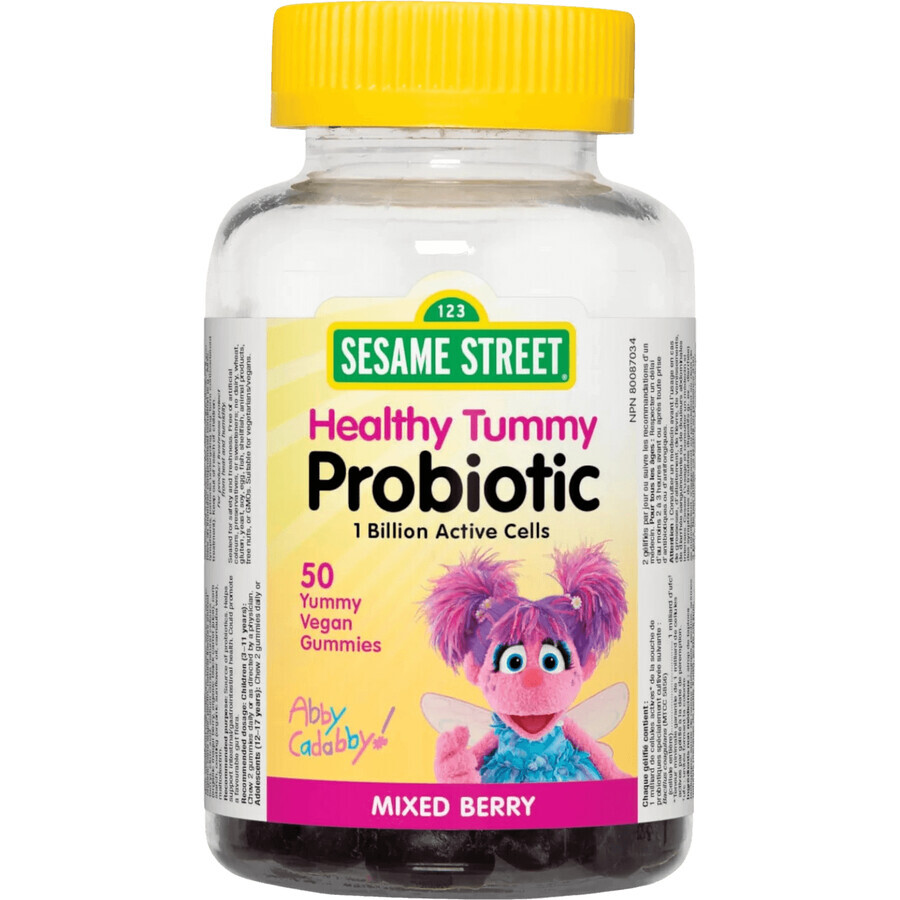 Webber Naturals Sesame Street® Baby Probiotics pour un ventre sain 50 pcs