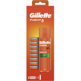 Tête de rasage Gillette Fusion5 pour hommes 8 pièces + Gillette Fusion5 Ultra Sensitive 200ml 9 pièces