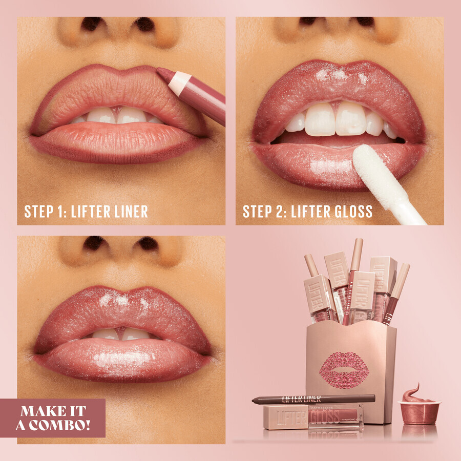 Maybelline New York Lifter Liner 002 Lets Bounce Lápiz de labios 1,2 g