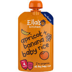 Ella's Kitchen Riz pour bébé bio avec bananes et abricots 120 g