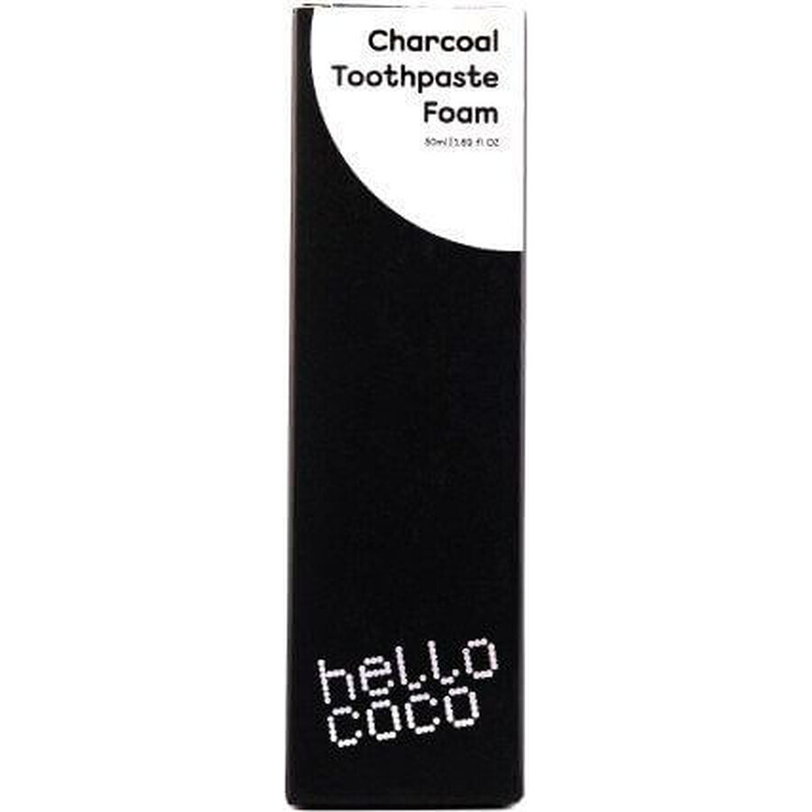 hello coco Foaming Toothpaste with activated charcoal 50 ml