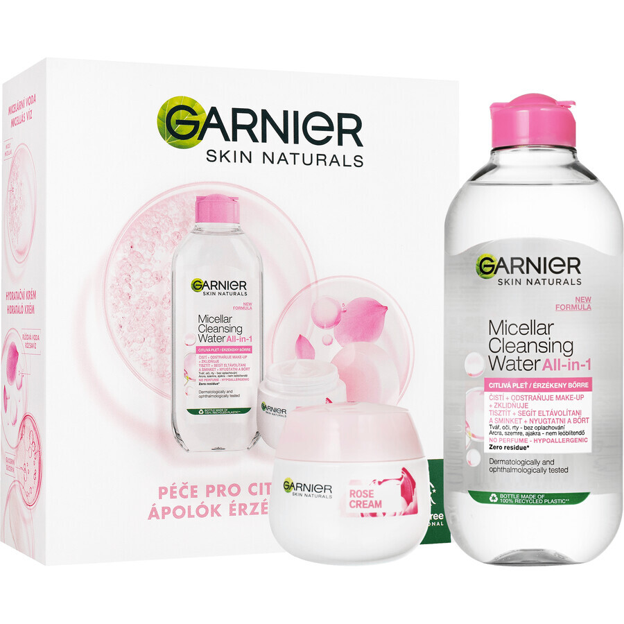 Garnier Skin Naturals Rose Kerstpakket 2023 - crème + micellair water