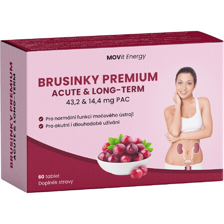 Movit Energy Cranberry Cranberry Premium ACUTE & LONG-TERM 60 comprimés