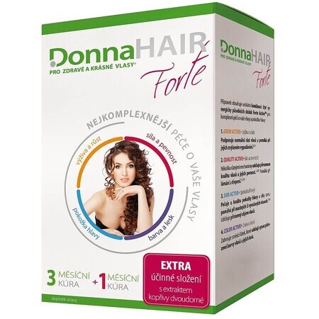 Donna Hair Forte 4 mois de traitement 120 gélules