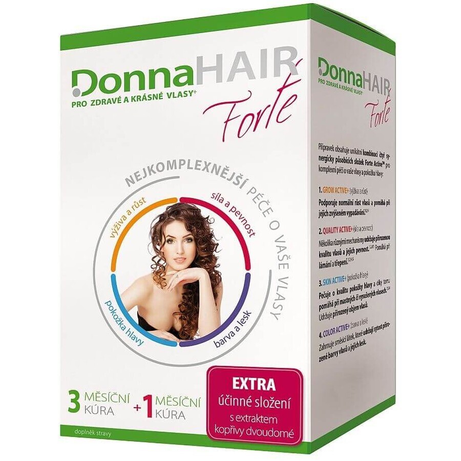 Donna Hair Forte 4 mois de traitement 120 gélules