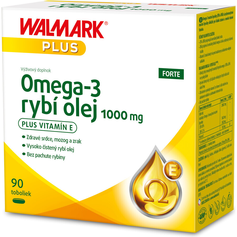 Walmark Omega - 3 FORTE olio di pesce 1000 mg 90 capsule