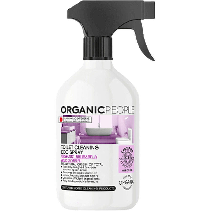 Organic People Eco Toilet Cleansing Spray, rhubarbe et oseille 500 ml