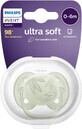 Philips Avent Sucette Ultrasoft Premium 0-6m vert