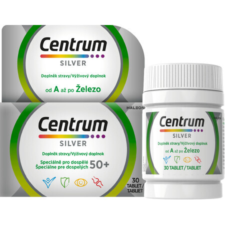 Centrum Silver 50+ glutenvrij, 30 tabletten