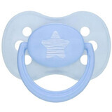 Canpol babies symmetrical silicone pacifier 0-6m pastel blue