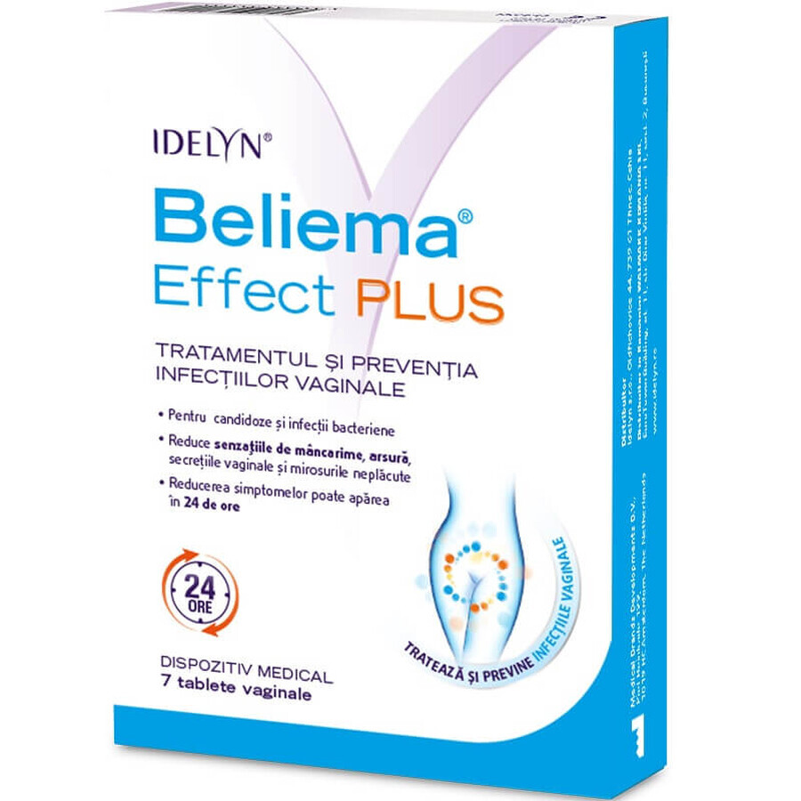 Beliema Idelyn Effect Plus, 7 comprimés vaginaux, Stada