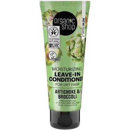 Organic Shop Leave-In Moisturising Conditioner for Dry Hair Artichoke and Broccoli 75 ml