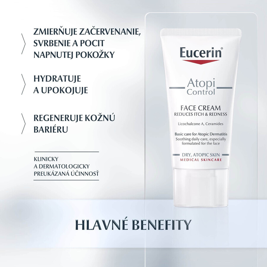 Eucerin AtopiControl Crema viso pelle secca 50 ml