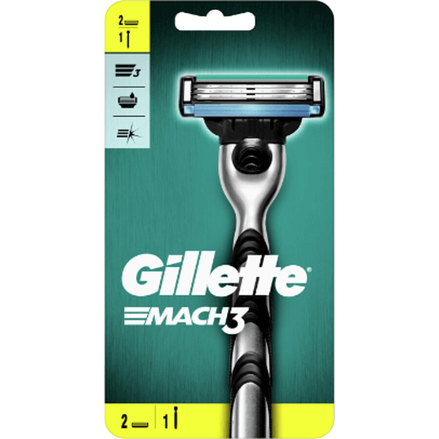 Rasoir Gillette Mach3 + 2 têtes