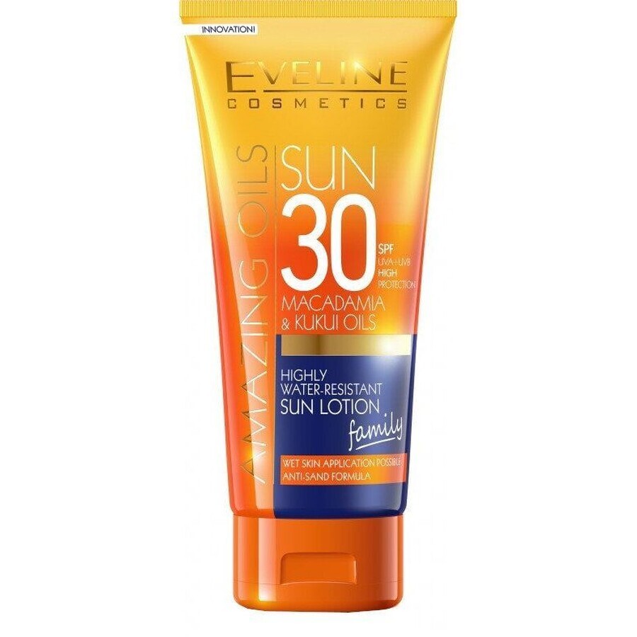 Eveline Cosmetics SunCare Loțiune de protecție solară impermeabilă SPF30, 200 ml