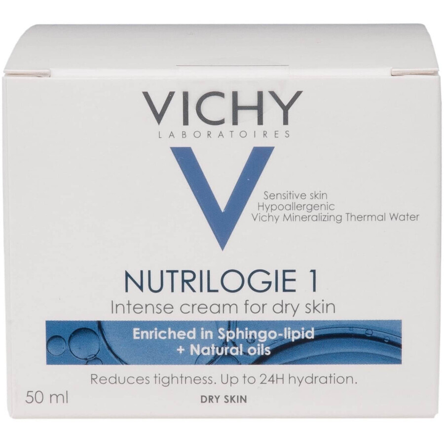 Vichy Nutrilogie moisturizing day cream for dry skin 50 ml