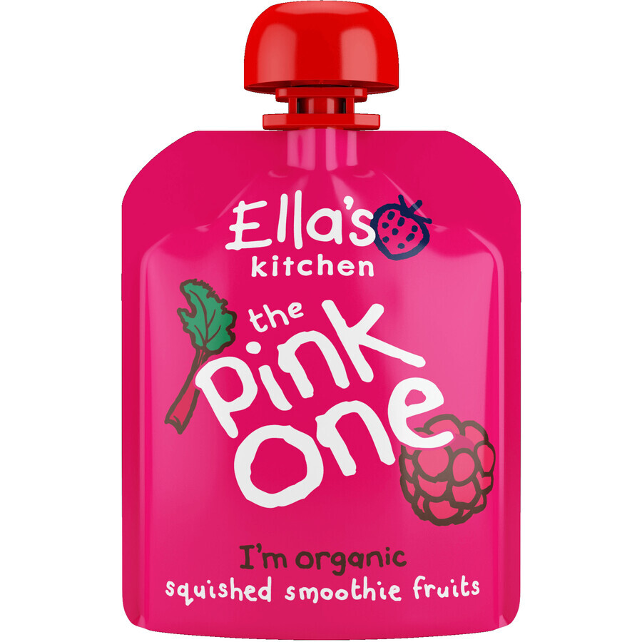 Ella's Kitchen BIO Pink Smoothie à un seul fruit avec fruit du dragon 5 x 90 g