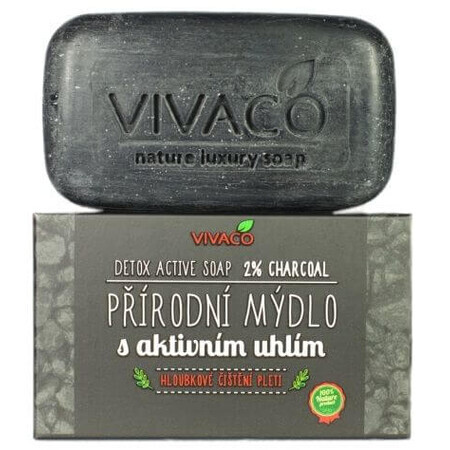 Vivaco Săpun natural cu cărbune activ 100 g