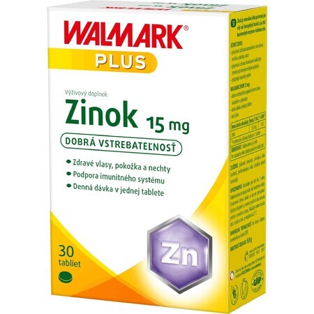 Walmark Zinco 15 mg, 30 compresse