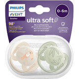 Philips Avent Ultrasoft Premium Soother Boy 0-6m 2 pcs